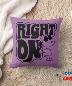 Joe Cool Right On Throw Pillow 8