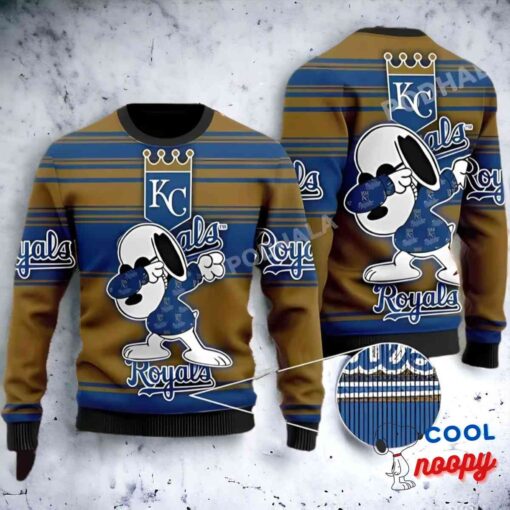 Kansas City Royals Mlb Snoopy Lover Xmas Gifts Ugly Christmas Sweater 1