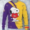 Lsu Tigers Snoopy Cute Heart Ugly Christmas Sweater 1