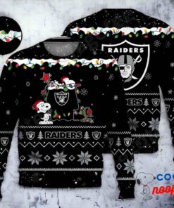 Las Vegas Raiders Snoopy Nfl Ugly Christmas Sweater 1