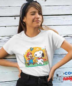 Last Minute Snoopy Super Mario T Shirt 4