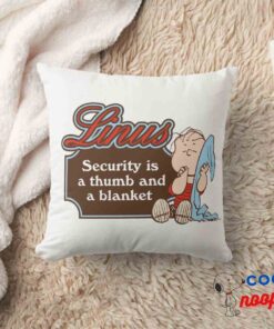 Linus Security Is A Thumb And A Blanket Throw Pillow 8