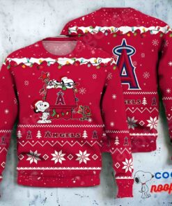 Los Angeles Angels Snoopy Mlb Ugly Christmas Sweater 1