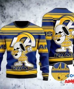 Los Angeles Rams Snoopy Football Christmas Ugly Christmas Sweaters 1