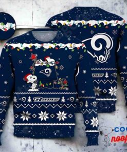 Los Angeles Rams Snoopy Nfl Ugly Christmas Sweater 1