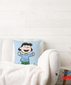 Lucy With Arms Wide Throw Pillow 2