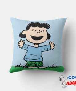Lucy With Arms Wide Throw Pillow 4