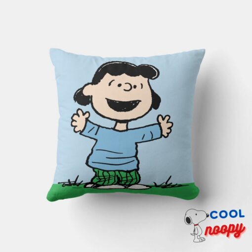 Lucy With Arms Wide Throw Pillow 4