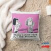Marcie Peppermint Patty Counting Throw Pillow 8