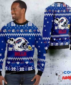 Men’s Buffalo Bills Snoopy Ugly Christmas Sweater 1