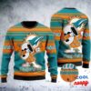 Miami Dolphins Snoopy Dabbing Christmas Gift Ugly Christmas Sweater 1