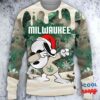 Milwaukee Bucks Snoopy Dabbing The Peanuts Sports Ugly Christmas Sweater 1