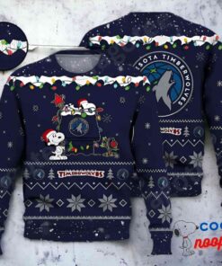 Minnesota Timberwolves Snoopy Nba Ugly Christmas Sweater 1