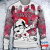 Nba Chicago Bulls White Red Snow Snoopy Dabbing Ugly Christmas Sweater 1