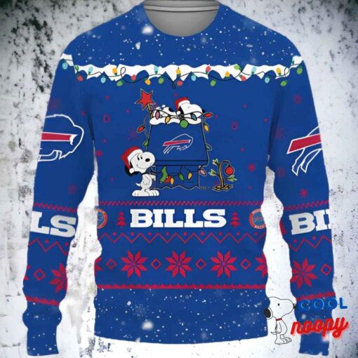 Nfl Buffalo Bills Teams Snoopy House Cute Christmas Gift Ugly Christmas Sweater 1