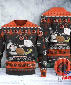 Nfl Cincinnati Bengals Snoopy Ugly Christmas Sweater 1