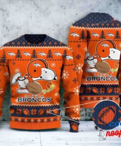 Nfl Denver Broncos Snoopy Ugly Sweater Christmas 1