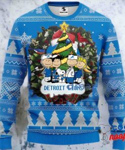 Nfl Detroit Lions Snoopy Dog Christmas Ugly Sweater 1