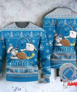 Nfl Detroit Lions Snoopy Ugly Sweater Christmas Xmas Gifts 1