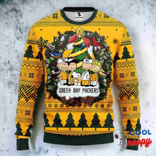Nfl Green Bay Packers Snoopy Dog Ugly Christmas Sweater 1