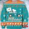 Nfl Miami Dolphins Snoopy Peanuts Ugly Christmas Sweater 1