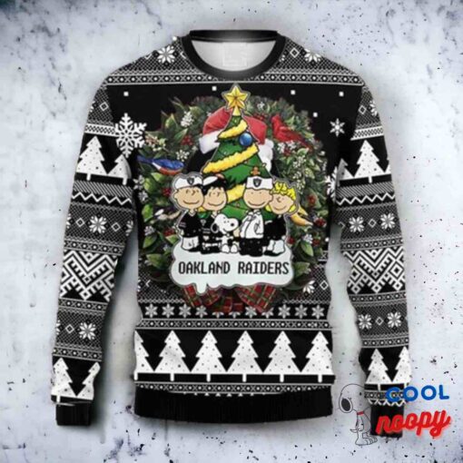 Nfl Oakland Raiders Snoopy The Peanuts Ugly Christmas Sweater 1