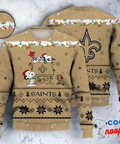 Nfl Orleans Saints Snoopy Woodstock Ugly Christmas Sweater 1