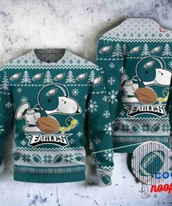 Nfl Philadelphia Eagles Snoopy Ugly Christmas Sweater 1