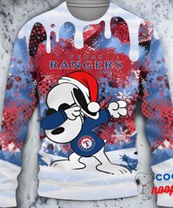 Nfl Texas Rangers Snoopy Dabbing The Peanuts Ugly Christmas Sweater 1