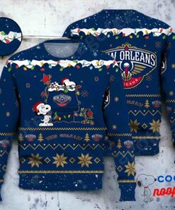 New Orleans Pelicans Snoopy Mlb Ugly Christmas Sweater 1