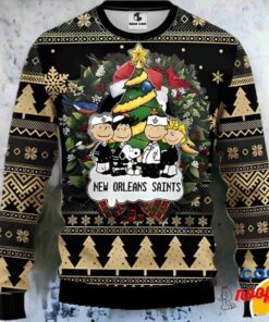 New Orleans Saints Snoopy Dog Ugly Sweater Gift Christmas 1