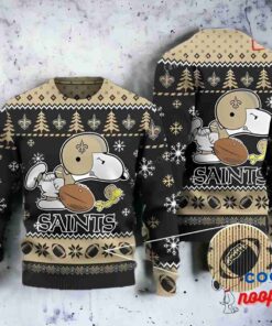 New Orleans Saints Snoopy Funny Ugly Sweater Christmas 1