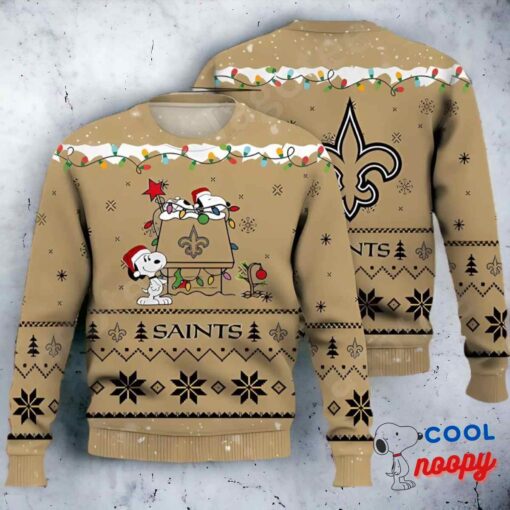 New Orleans Saints Snoopy Nfl Ugly Christmas Sweater 1