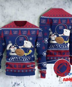 New York Giants Snoopy Nfl Christmas Ugly Sweater Gift 1
