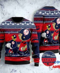 New York Yankees Snoopy Lover Ugly Christmas Sweater 1