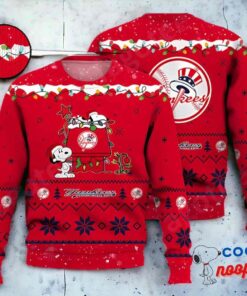 New York Yankees Snoopy Mlb Ugly Christmas Sweater 1