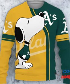 Oakland Athletics Snoopy Kiss Cute Sweater Gift Christmas Gift 1