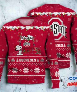 Ohio State Buckeyes Snoopy Ncaa Ugly Christmas Sweater 1