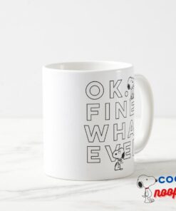 Ok Fine Whatever Snoopy Coffee Mug 2