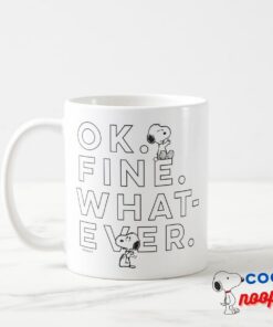 Ok Fine Whatever Snoopy Coffee Mug 5