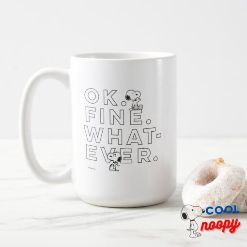 Ok Fine Whatever Snoopy Travel Mug 15