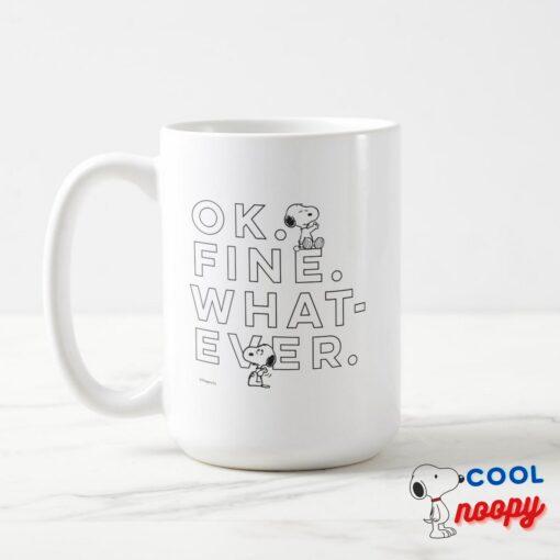 Ok Fine Whatever Snoopy Travel Mug 3