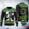 Oregon Ducks Snoopy Dabbing Ugly Sweater Gift Christmas 1