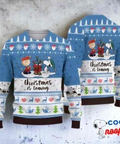Peanut Snoopy Christmas Is Comming Ugly Christmas Sweater