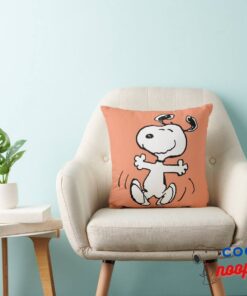Peanuts A Snoopy Happy Dance Throw Pillow 3