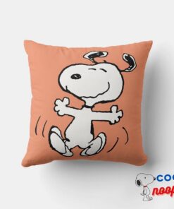 Peanuts A Snoopy Happy Dance Throw Pillow 4