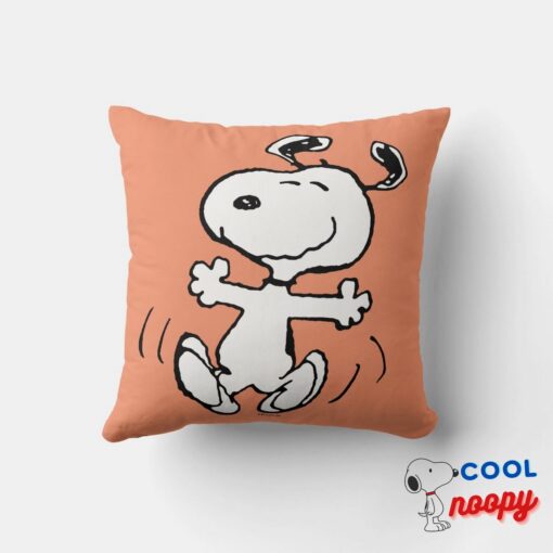 Peanuts A Snoopy Happy Dance Throw Pillow 4