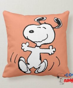 Peanuts A Snoopy Happy Dance Throw Pillow 6