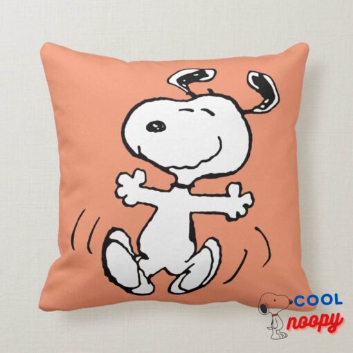 Peanuts A Snoopy Happy Dance Throw Pillow 6