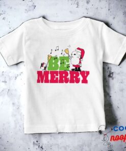 Peanuts Be Merry Christmas Baby T Shirt 15